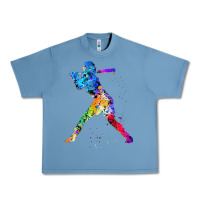 Pebble Blue girl's softball Urban Heavy Tee - artisFamous