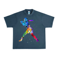 Midnight Navy girl's softball Urban Heavy Tee - artisFamous