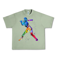 Oil Green girl's softball Urban Heavy Tee - artisFamous