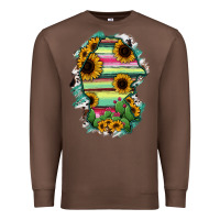 Chestnut Coahuila State Of Mexico Map Premium Sweatshirt - RanaPortraitStore
