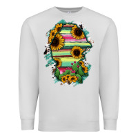 Dove Grey Coahuila State Of Mexico Map Premium Sweatshirt - RanaPortraitStore