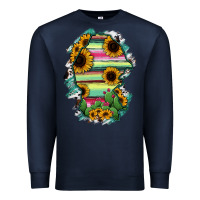 Navy Coahuila State Of Mexico Map Premium Sweatshirt - RanaPortraitStore