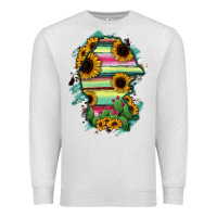 Oatmeal Heather Coahuila State Of Mexico Map Premium Sweatshirt - RanaPortraitStore