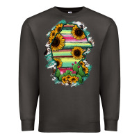 Smoke Coahuila State Of Mexico Map Premium Sweatshirt - RanaPortraitStore