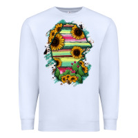 White Coahuila State Of Mexico Map Premium Sweatshirt - RanaPortraitStore