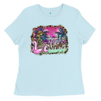 Baby Blue hello summer Ladies Tee - SublimationCraftShop