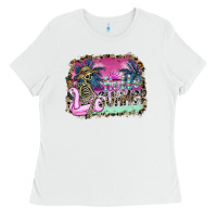 White hello summer Ladies Tee - SublimationCraftShop