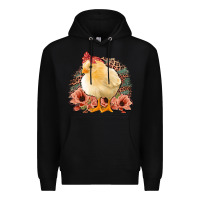Black Chick With Flowers Feopard Premium Hoodie - Jasminsmagicworld