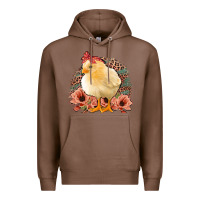 Chestnut Chick With Flowers Feopard Premium Hoodie - Jasminsmagicworld