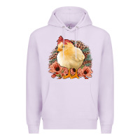 Lilac Chick With Flowers Feopard Premium Hoodie - Jasminsmagicworld