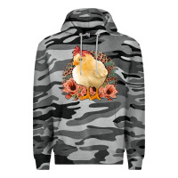 Slate Camo Chick With Flowers Feopard Premium Hoodie - Jasminsmagicworld