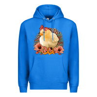 True Royal Chick With Flowers Feopard Premium Hoodie - Jasminsmagicworld