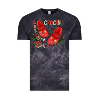 Cloud Black christmas crocin around the tree Vintage Tee - CowhideDigitalArt