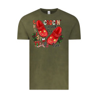 Vintage Olive christmas crocin around the tree Vintage Tee - CowhideDigitalArt