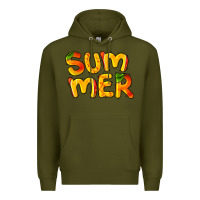 Army Green summer mango Premium Hoodie - BarkalooDesign