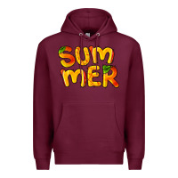 Burgundy summer mango Premium Hoodie - BarkalooDesign