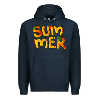 Navy summer mango Premium Hoodie - BarkalooDesign