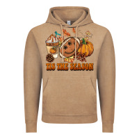 Vintage Coffee tis the season football Vintage Hoodie - BarkalooDesign