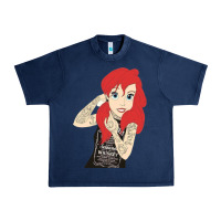 Navy ariel tatoo Urban Heavy Tee - artisFamous