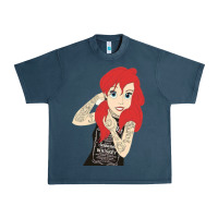 Midnight Navy ariel tatoo Urban Heavy Tee - artisFamous