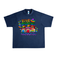 Navy love gnome no bounds Urban Heavy Tee - CowhideDigitalArt