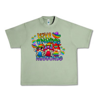 Oil Green love gnome no bounds Urban Heavy Tee - CowhideDigitalArt