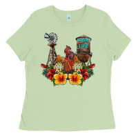 Matcha farm life rooster Ladies Tee - SublimationCraftShop