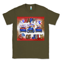 Army Green Western Happy Fourth Of July Classic Tee - FaDigitalArtStudio