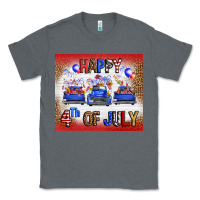 Charcoal Heather Western Happy Fourth Of July Classic Tee - FaDigitalArtStudio
