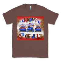 Chestnut Western Happy Fourth Of July Classic Tee - FaDigitalArtStudio