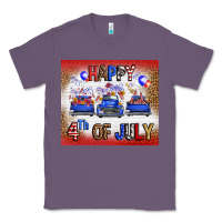 Lavender Western Happy Fourth Of July Classic Tee - FaDigitalArtStudio