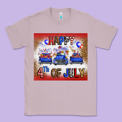 Western Happy Fourth Of July Classic Tee Designed By Fadigitalartstudio