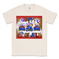 Natural Western Happy Fourth Of July Classic Tee - FaDigitalArtStudio