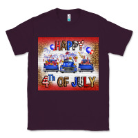 Plum Western Happy Fourth Of July Classic Tee - FaDigitalArtStudio