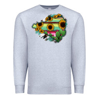 Heather Grey Colima State Of Mexico Map Premium Sweatshirt - RanaPortraitStore