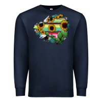 Navy Colima State Of Mexico Map Premium Sweatshirt - RanaPortraitStore