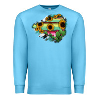 Ocean Blue Colima State Of Mexico Map Premium Sweatshirt - RanaPortraitStore