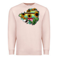 Pale Pink Colima State Of Mexico Map Premium Sweatshirt - RanaPortraitStore