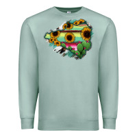 Seafoam Colima State Of Mexico Map Premium Sweatshirt - RanaPortraitStore