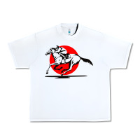 White horse racing Urban Heavy Tee - artisFamous