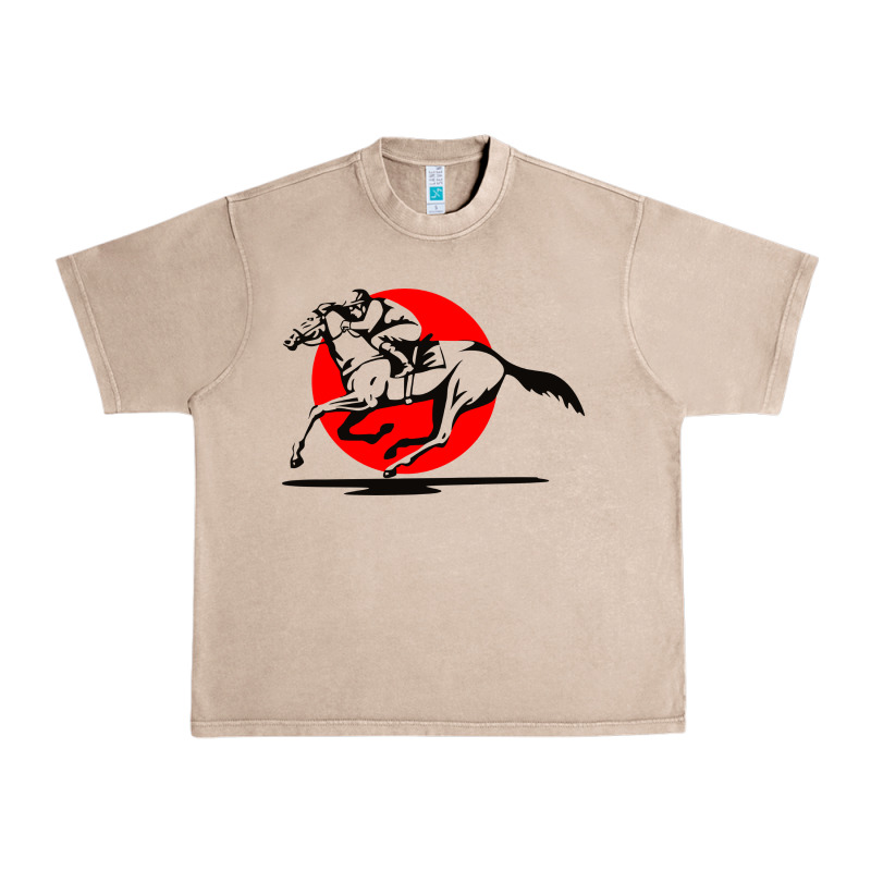 Horse Racing Urban Heavy Tee by artisFamous | Teevron