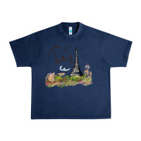Navy paris Urban Heavy Tee - artisFamous