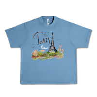 Pebble Blue paris Urban Heavy Tee - artisFamous