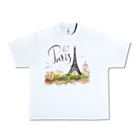 White paris Urban Heavy Tee - artisFamous