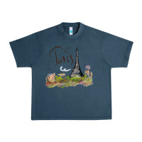 Midnight Navy paris Urban Heavy Tee - artisFamous