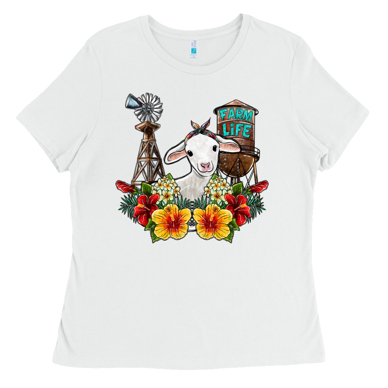 Farm Life Sheep Ladies Tee by SublimationCraftShop | Teevron