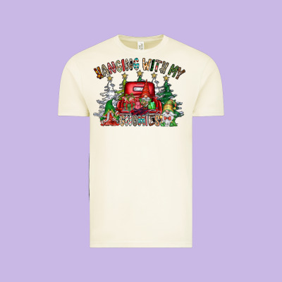 Hanging With My Gnomies Vintage Tee Designed By Cowhidedigitalart