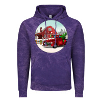 Cloud Purple Christmas farm Christmas Vintage Hoodie - BarkalooDesign