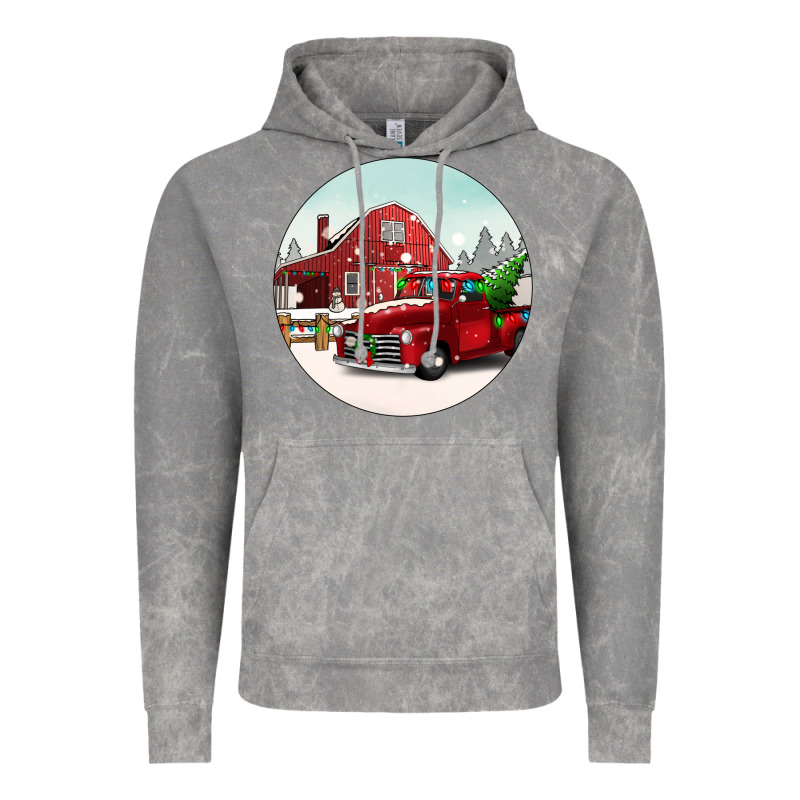 Christmas Farm Christmas Vintage Hoodie by BarkalooDesign | Teevron