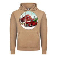 Vintage Coffee Christmas farm Christmas Vintage Hoodie - BarkalooDesign